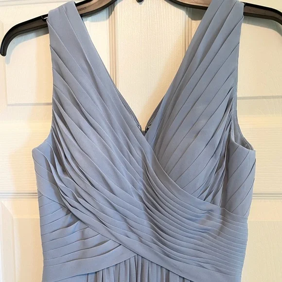 Azazie Dusty Blue Flora Dress - Picture 7 of 7